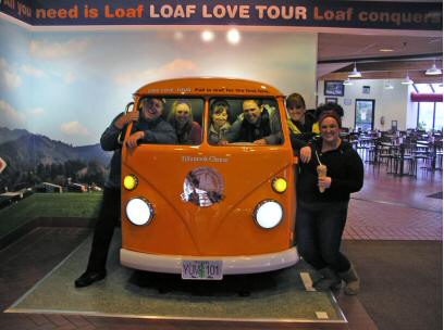 The Lowe Family visiting the Tillamook Cheese Factory